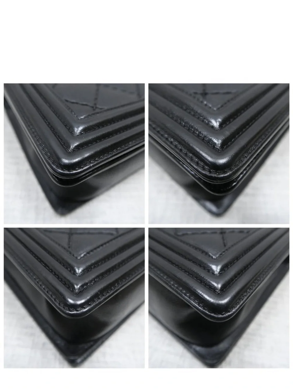 CHANEL Black Quilted Boy-Style Chain Crossbody Bag